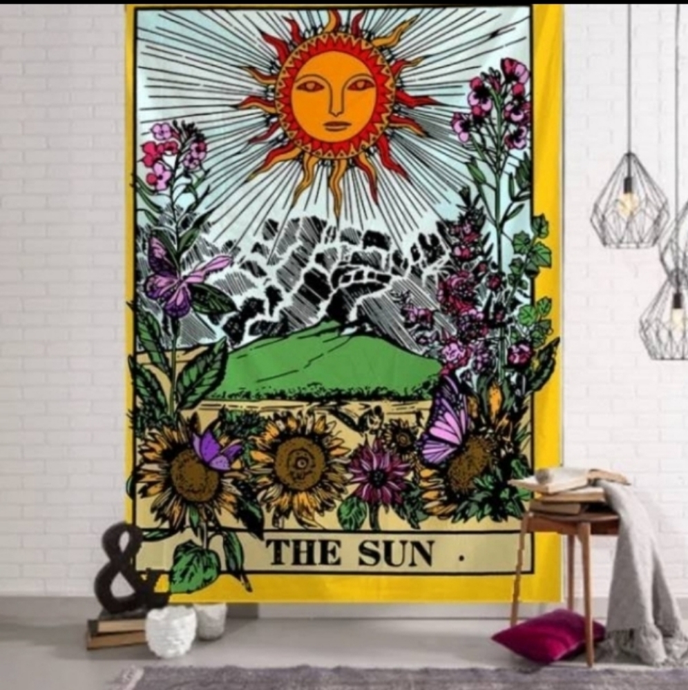 The Sun Tarot Card Tapestry